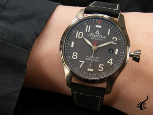 Alpina Startimer Pilot Automatic Watch, AL-525, 44mm, Grey, Day, AL-525G4TS6