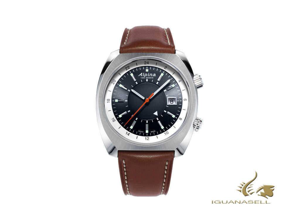 Alpina Startimer Pilot Heritage Automatic Watch, 42 mm, GMT, AL-555DGS4H6