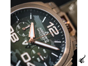 Montre Automatique Anonimo Alpini-Camouflage Khaki, Bronze, Vert, 43,4 mm, LE