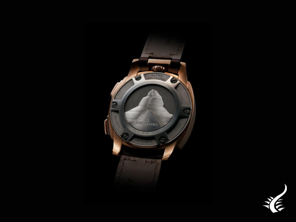 Anonimo Alpini-Camouflage Khaki Automatic Watch, Bronze, Green, 43,4 mm, L.E.