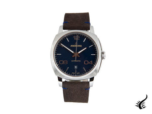 Montre automatique Anonimo Epurato, bleu, 42 mm, bracelet en cuir, AM-4000.01.108.K35