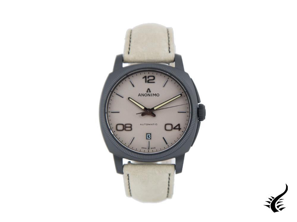 Anonimo Epurato Safari Automatic Watch, DLC, Beige, 42 mm, AM-4000.02.229.K19