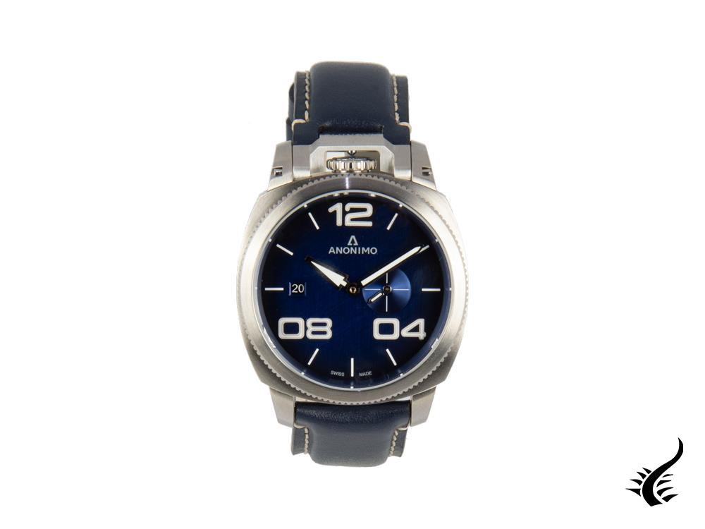 Anonimo Militare Automatic Watch, Blue, 43,4 mm, 12 atm, AM-1020.01.003.A03