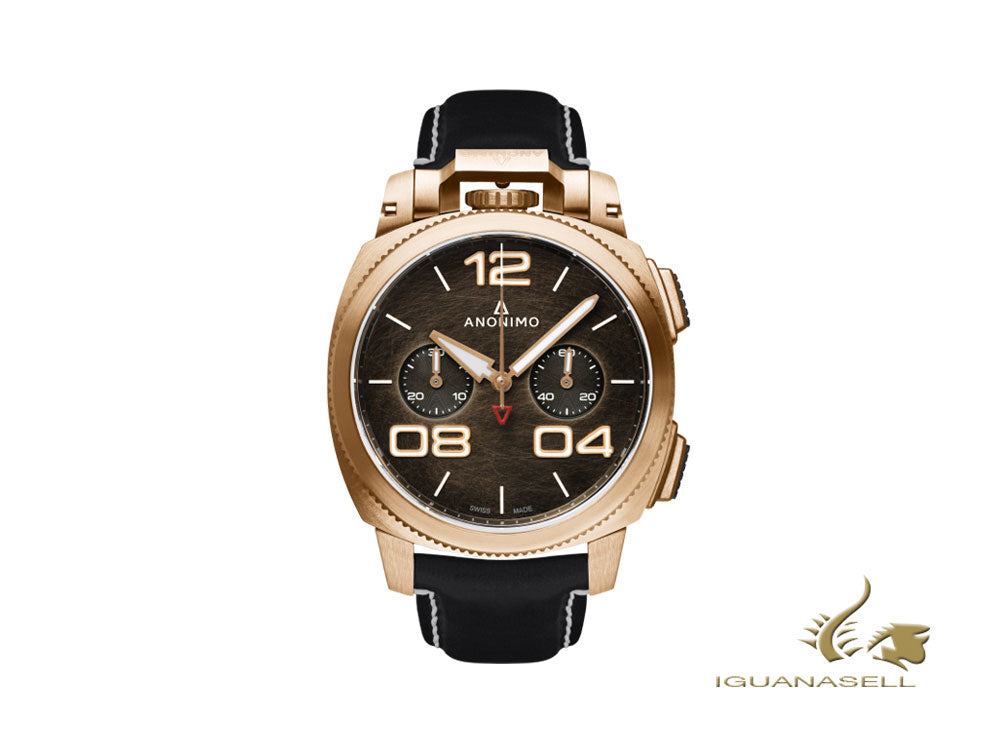 Montre Automatique Anonimo Militare Chrono, Bronze, 43,4 mm, AM-1120.04.001.A01