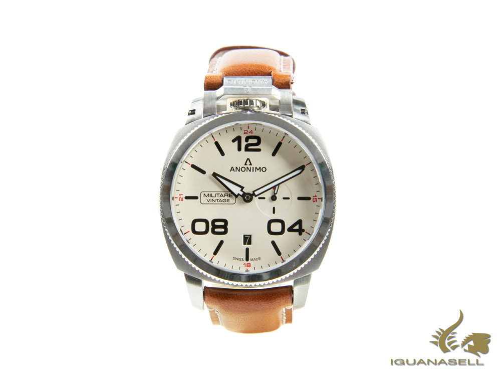 Anonimo Militare Vintage Automatic Watch, White, 43,4 mm, AM-1021.01.001.A02