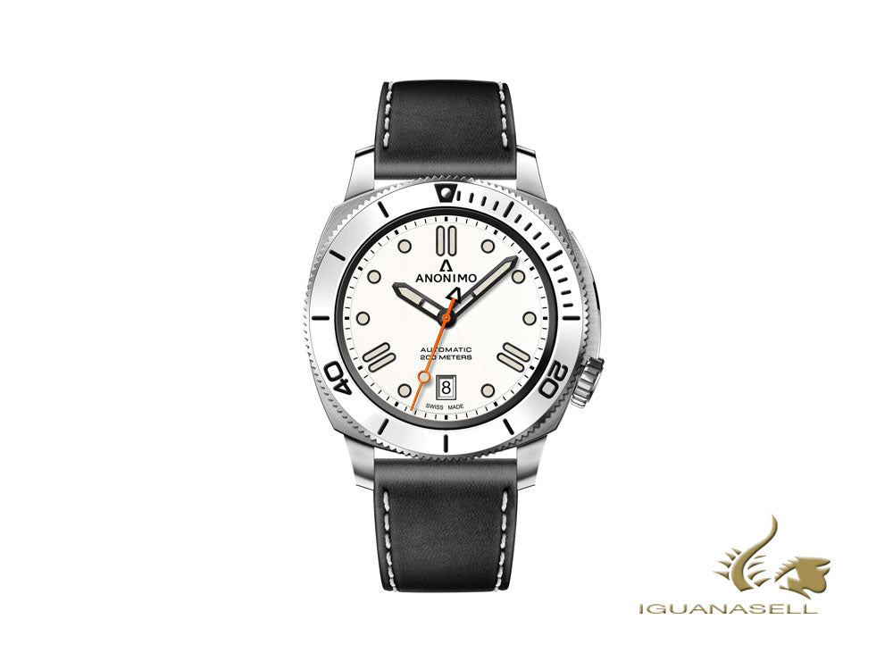 Montre automatique Anonimo Nautilo Classic White, 42 mm, 20 atm, AM-5009.00.770.A01