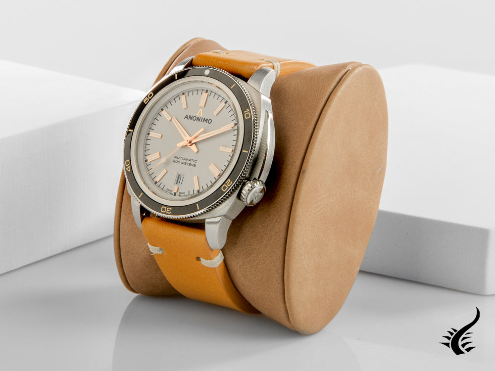 Anonimo Nautilo Vintage Automatic Watch, Beige, 42mm, 20 atm, AM-5019.19.240.I05
