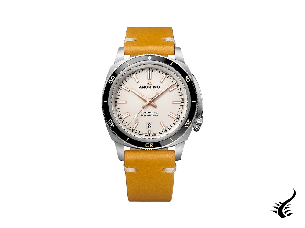 Anonimo Nautilo Vintage Automatic Watch, Beige, 42mm, 20 atm, AM-5019.19.240.I05