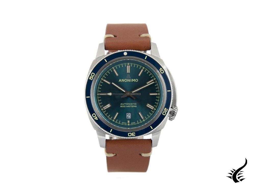 Anonimo Nautilo Vintage Automatic Watch, Blue, 42 mm, 20 atm, AM-5019.06.103.I12