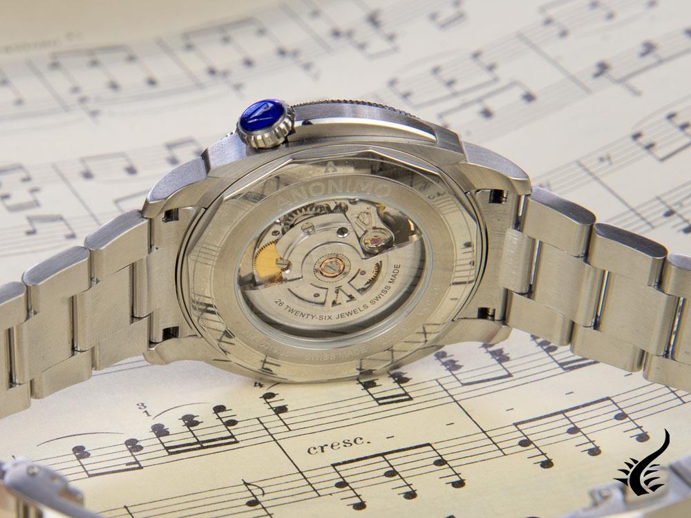 Anonimo Nautilo Vintage Automatic Watch, Blue, 42 mm, 20 atm, AM-5019.06.103.M01