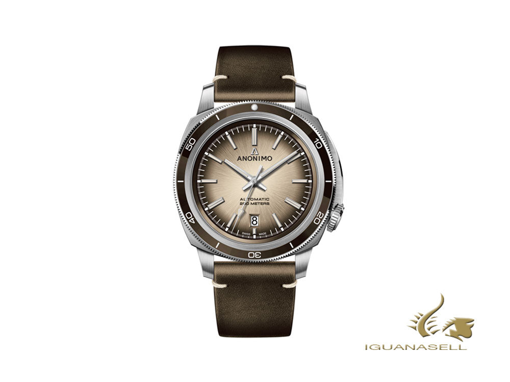 Anonimo Nautilo Vintage Automatic Watch, Brown, 42mm, 20 atm, AM-5019.17.105.I02