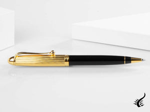 Aurora 88 Ballpoint pen, Black resine, Gold plated trim, 831