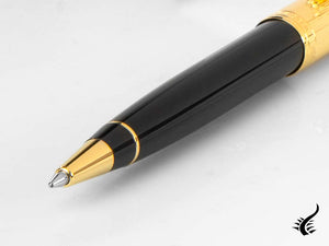 Aurora 88 Ballpoint pen, Black resine, Gold plated trim, 831