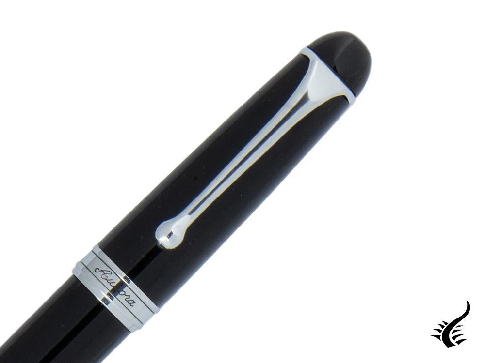 Stylo plume Aurora 88 Big, résine noire, garniture chromée, 800C