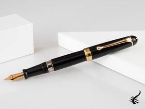 Stylo plume Aurora 88 Big, résine noire, plaqué or, 800