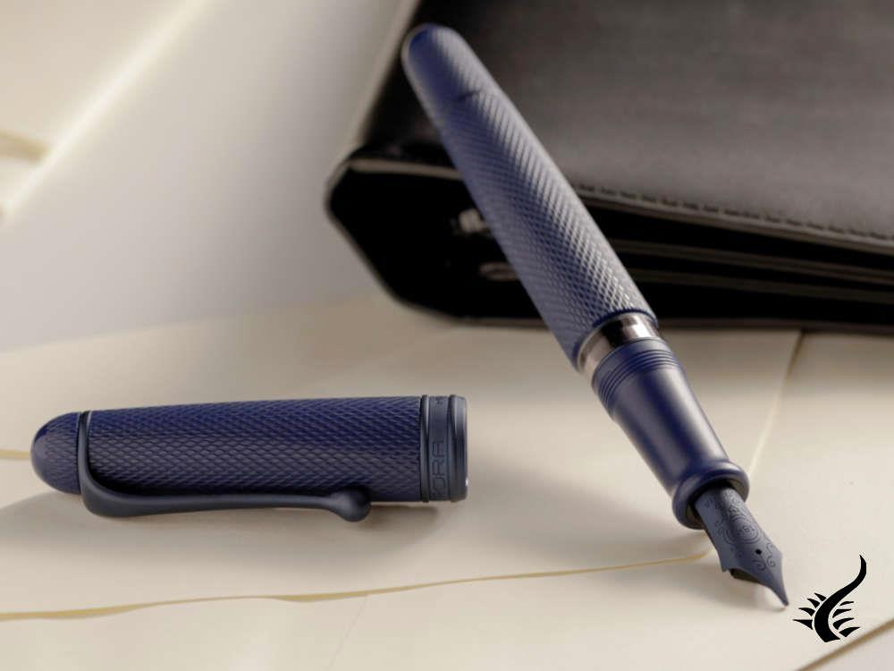 Aurora 88 Blue Mamba Fountain Pen, Blue, Limited Edition, 880-BB