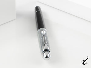 Stylo plume Aurora 88, résine noire, garniture chromée, 817