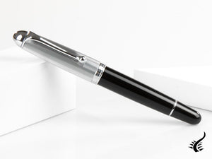 Stylo plume Aurora 88 Big, résine noire, garniture chromée, 806