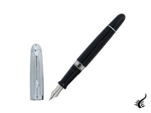 Stylo plume Aurora 88 Big, résine noire, garniture chromée, 806