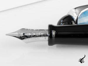 Aurora 88 Plutone Fountain Pen, Blue, Limited Edition, 888-PL