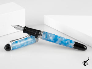 Aurora 88 Plutone Fountain Pen, Blue, Limited Edition, 888-PL