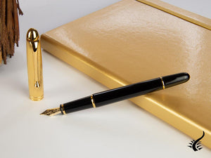 Aurora 88 Small Fountain Pen, Resin, Gold plated, 811