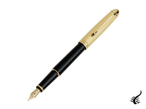 Stylo plume Aurora 88, petit modèle, résine, plaqué or, 811