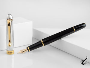 Stylo plume Aurora 88, petit modèle, résine, plaqué or, 814