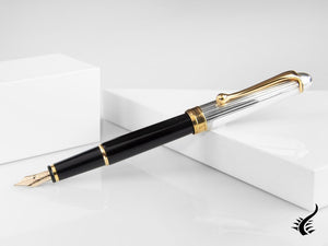 Aurora 88 Small Fountain Pen, Resin, Gold plated, 814