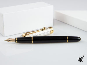 Stylo plume Aurora 88, petit modèle, résine, plaqué or, 814