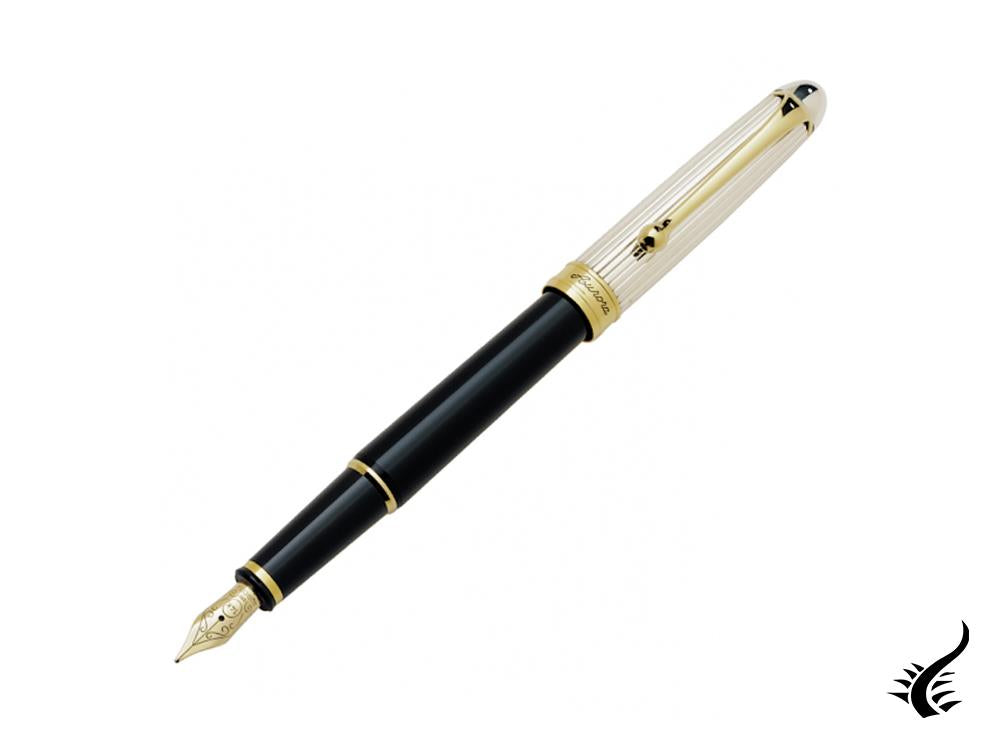 Stylo plume Aurora 88, petit modèle, résine, plaqué or, 814