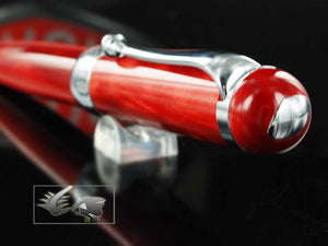 Aurora Alpha Ballpoint pen, Resin, Chrome Trim, Red, H31CR