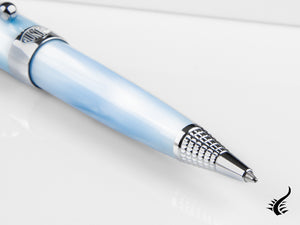 Aurora Alpha Sky Ballpoint pen, Resin, Chrome Trim, Blue, H31CA