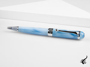 Stylo à bille Aurora Alpha Sky, résine, garniture chromée, bleu, H31CA