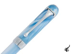 Aurora Alpha Sky Ballpoint pen, Resin, Chrome Trim, Blue, H31CA