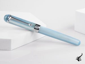 Aurora Alpha Sky Fountain Pen, Resin, Chrome Trim, H11CA