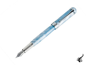 Aurora Alpha Sky Fountain Pen, Resin, Chrome Trim, H11CA