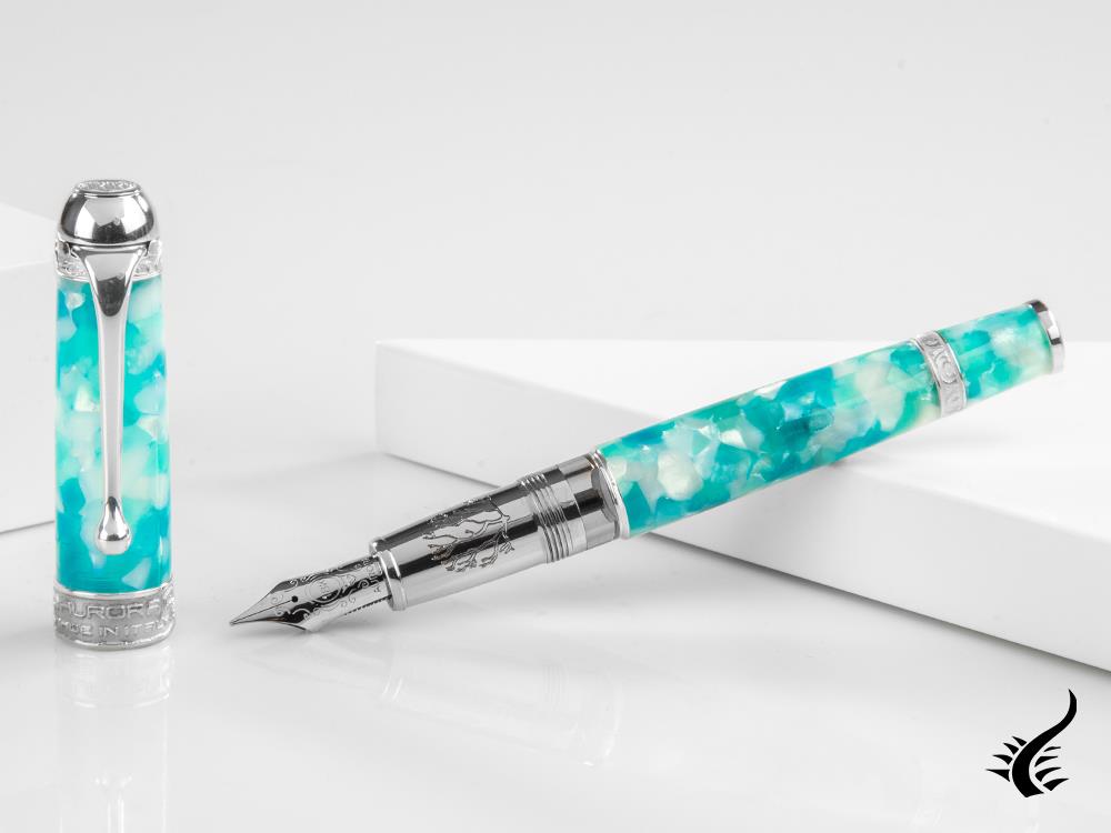 Stylo plume Aurora Ambienti Tropics, bleu, édition limitée, 946-ATR