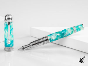 Aurora Ambienti Tropics Fountain Pen, Blue, Limited Edition, 946-ATR