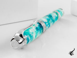 Aurora Ambienti Tropics Fountain Pen, Blue, Limited Edition, 946-ATR