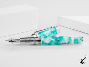 Aurora Ambienti Tropics Fountain Pen, Blue, Limited Edition, 946-ATR