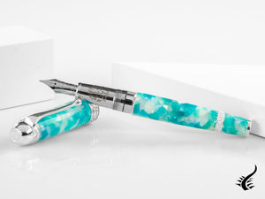 Stylo plume Aurora Ambienti Tropics, bleu, édition limitée, 946-ATR