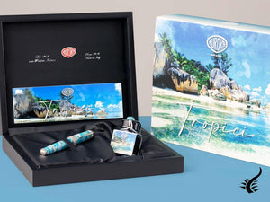 Stylo plume Aurora Ambienti Tropics, bleu, édition limitée, 946-ATR