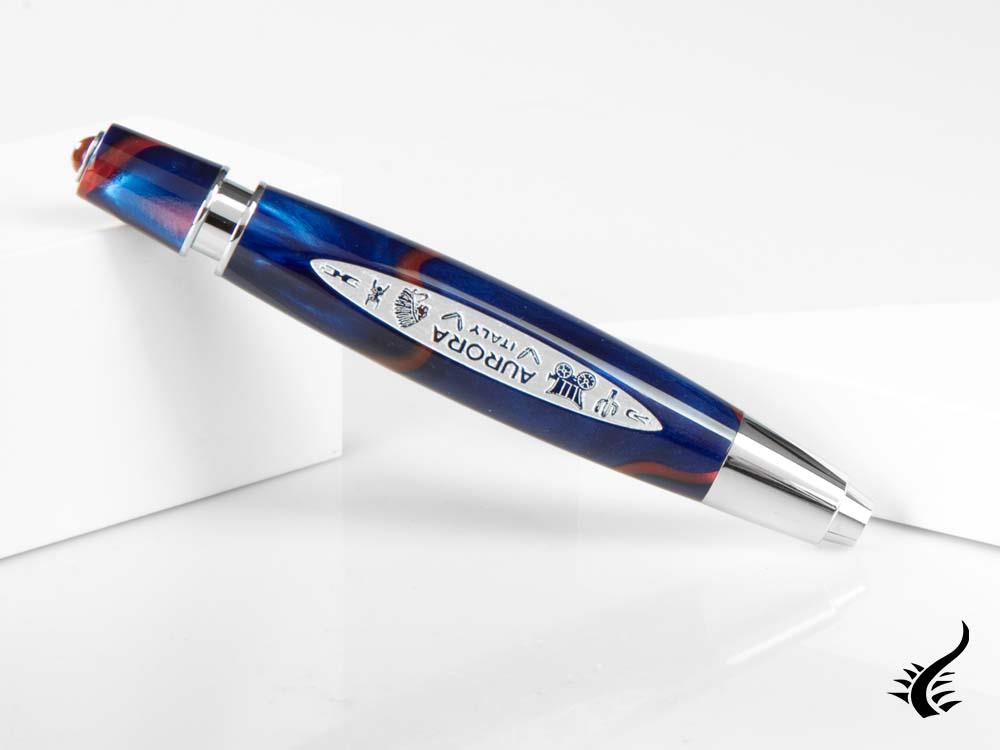 Aurora America Sketch pen, Limited Edition, Marbled resin, Chrome trims