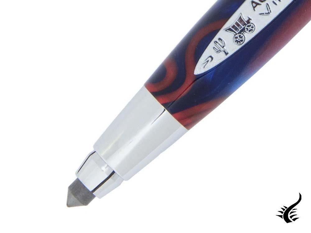 Aurora America Sketch pen, Limited Edition, Marbled resin, Chrome trims