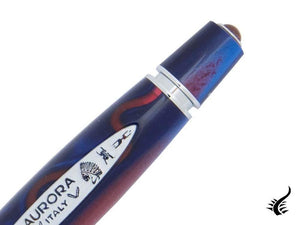 Aurora America Sketch pen, Limited Edition, Marbled resin, Chrome trims