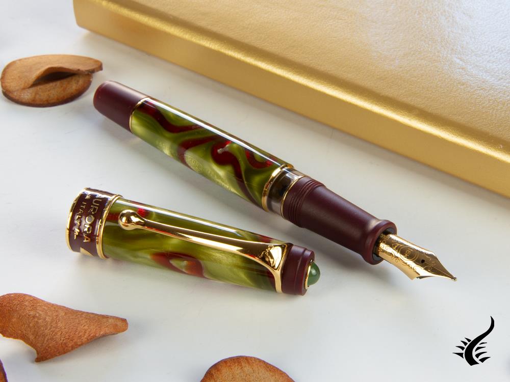 Aurora Asia Marbled Fountain Pen, Limited Edition, Marbled resin, 533