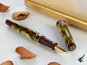 Aurora Asia Marbled Fountain Pen, Limited Edition, Marbled resin, 533