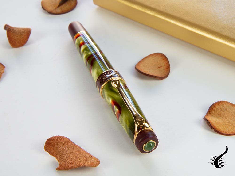 Aurora Asia Marbled Fountain Pen, Limited Edition, Marbled resin, 533