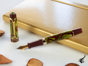 Aurora Asia Marbled Fountain Pen, Limited Edition, Marbled resin, 533